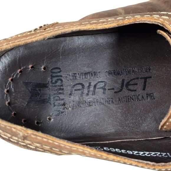 Mephisto Shoes Mens Size 12.5 Brown Leather Derby Air Jet Comfort Dress Lace Up - Picture 9 of 12